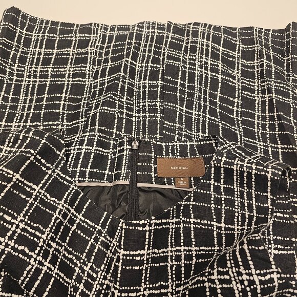 NWT [SIZE 6] Merona Black White Grid Sheath Dress - Picture 6 of 6